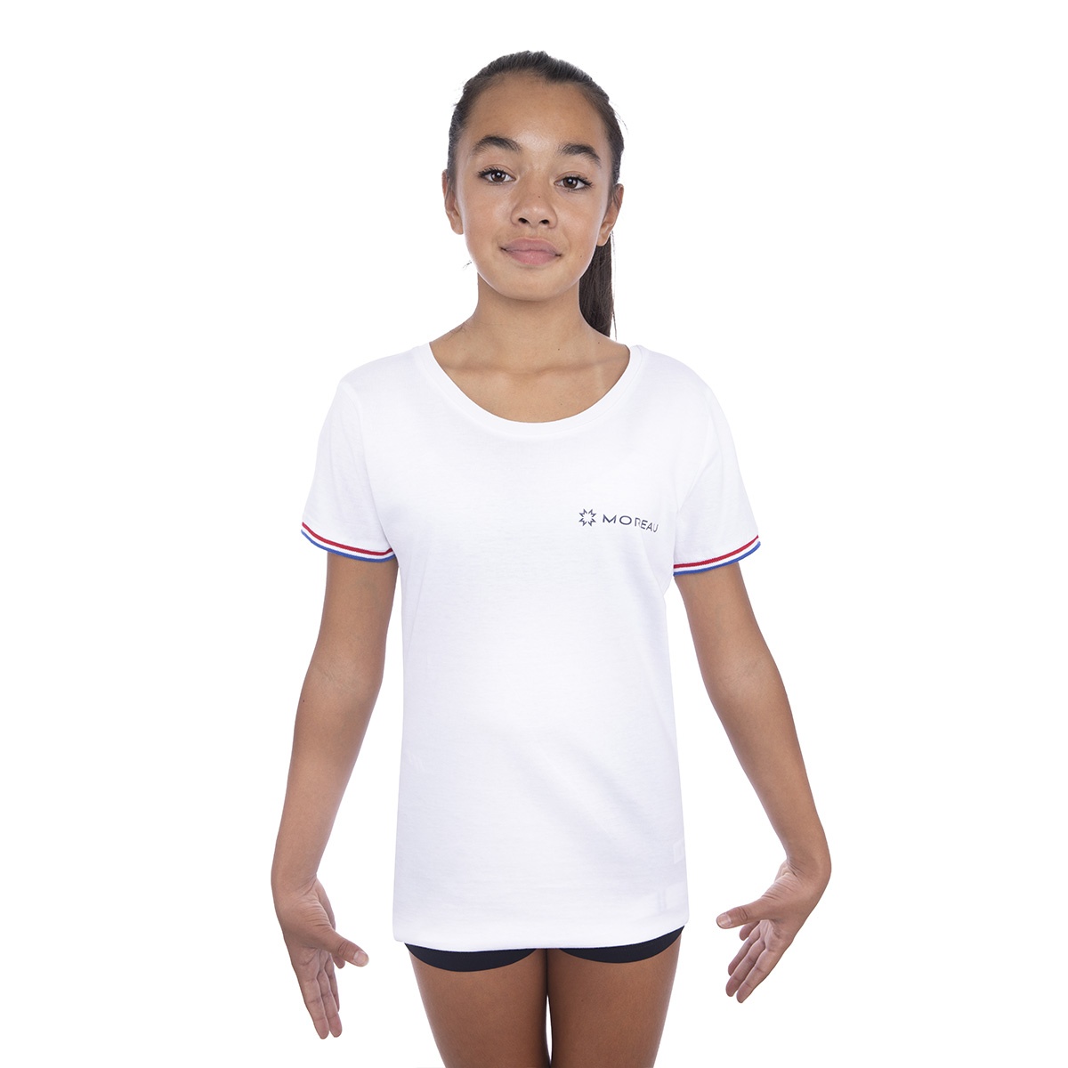 T-shirt France femme blanc