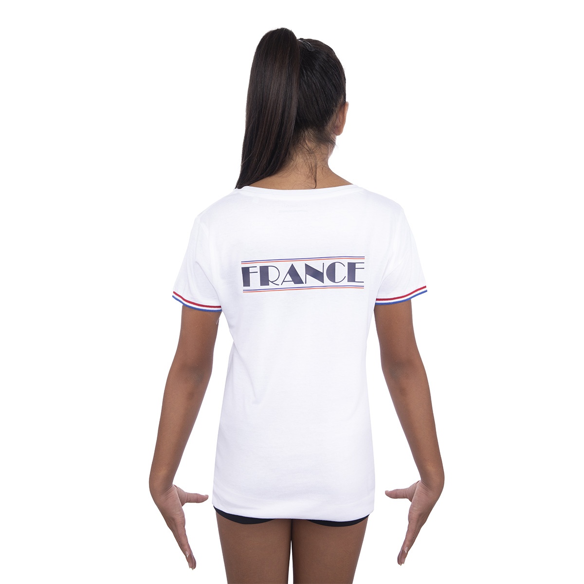 T-shirt France femme blanc