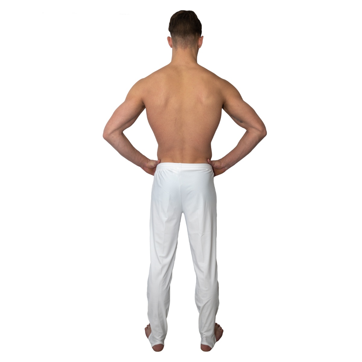 Lang Kunstturnhose weiß