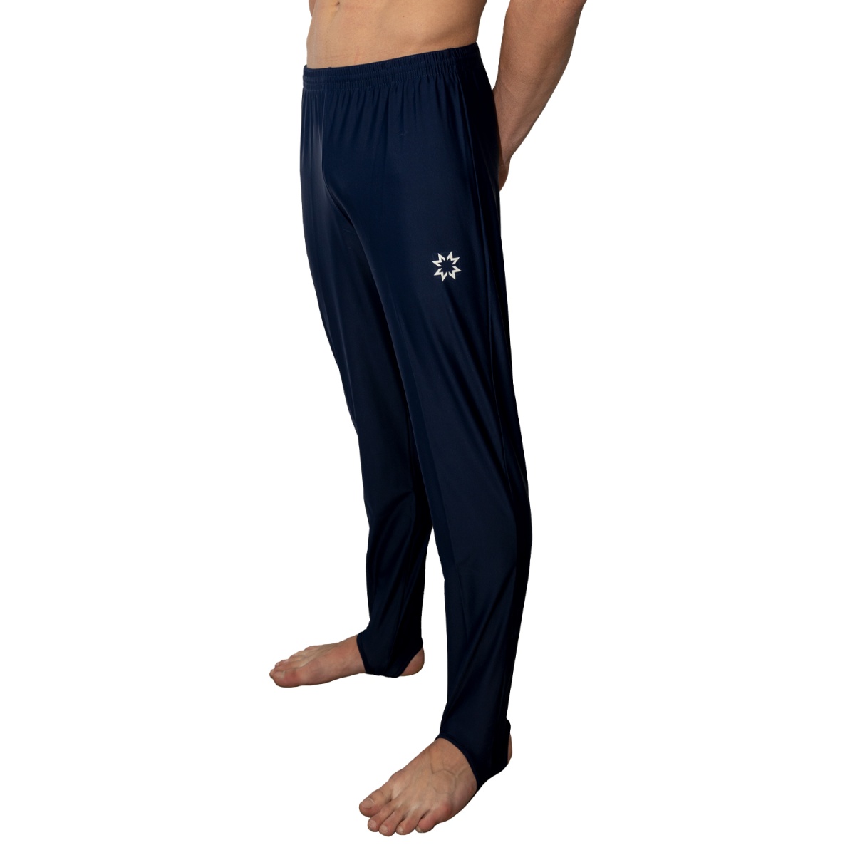 Lang Kunstturnhose Marine