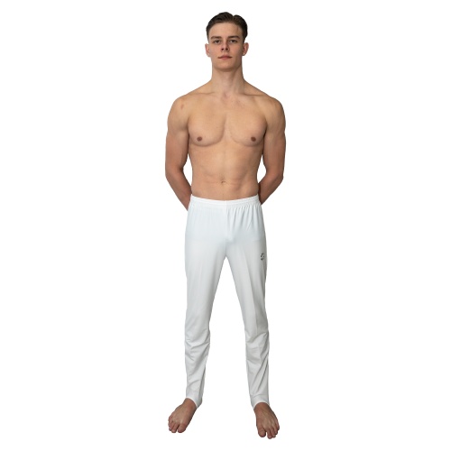 Lang Kunstturnhose weiß