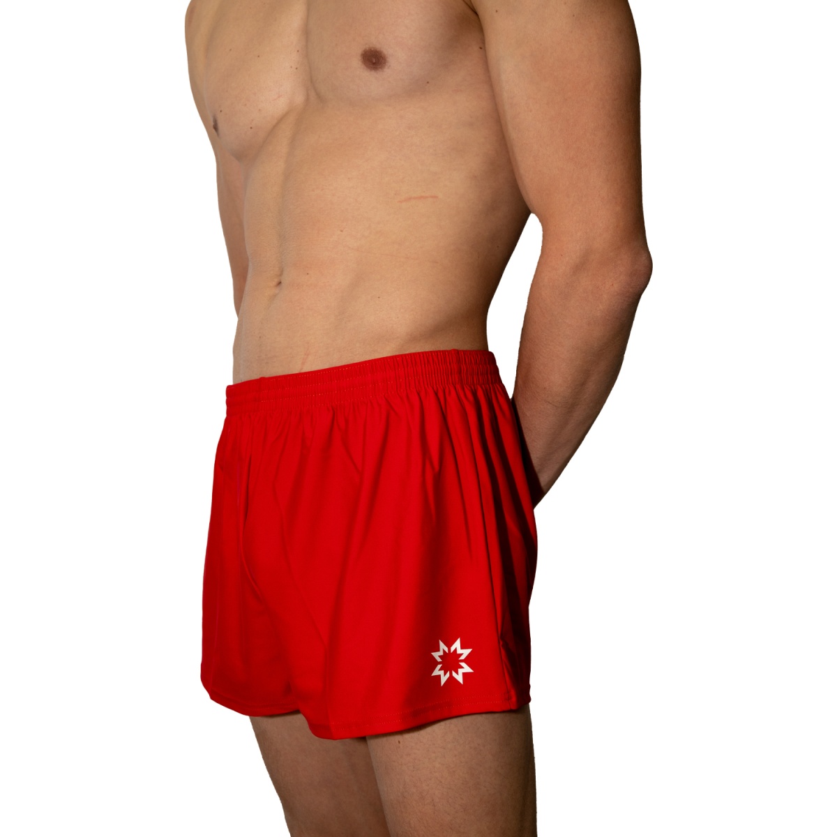 Kunstturnhose Rot