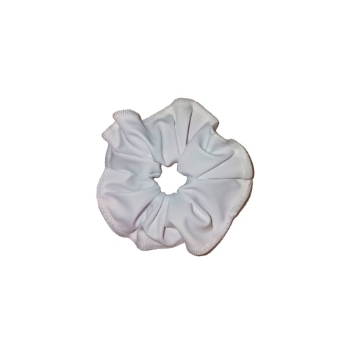 Chouchou lycra blanc opaque