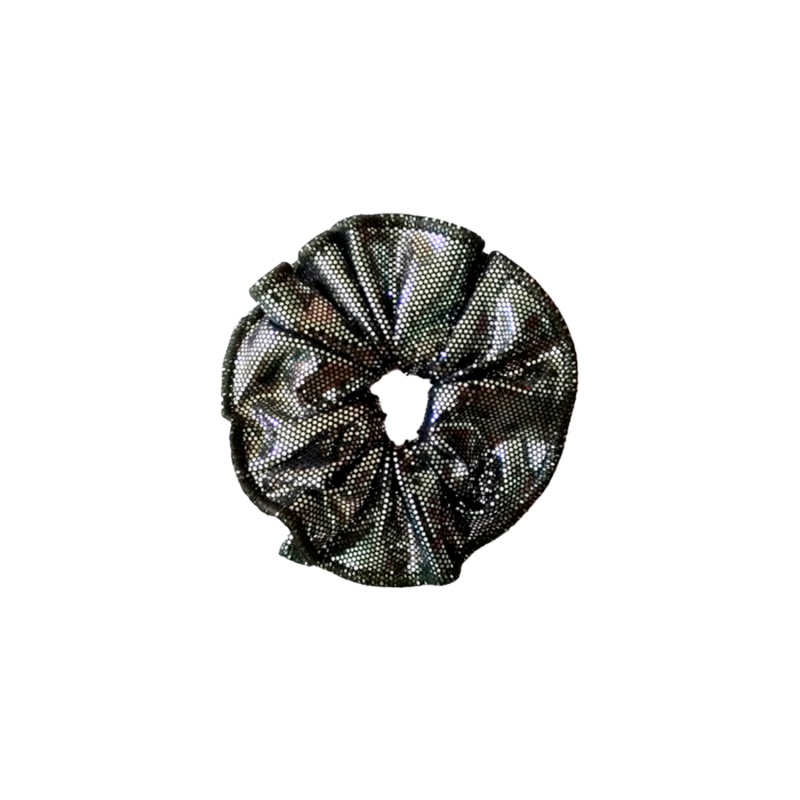 GREY META SCRUNCHIE