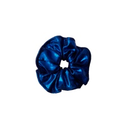 Chouchou métallisé bleu...