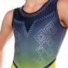 Justaucorps Cavalli Jaune et Bleu Sans Manches
