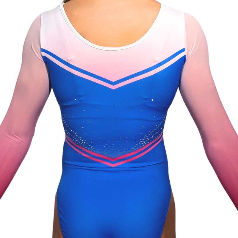 Sophie ML Blau & Rosa Gymnastikanzug